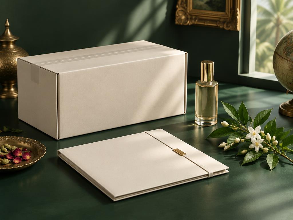 Unbranded beauty product, shipping carton and document folder